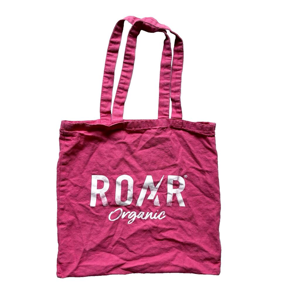 Roar Organic Promotional Vendor Pink Tote NWOT